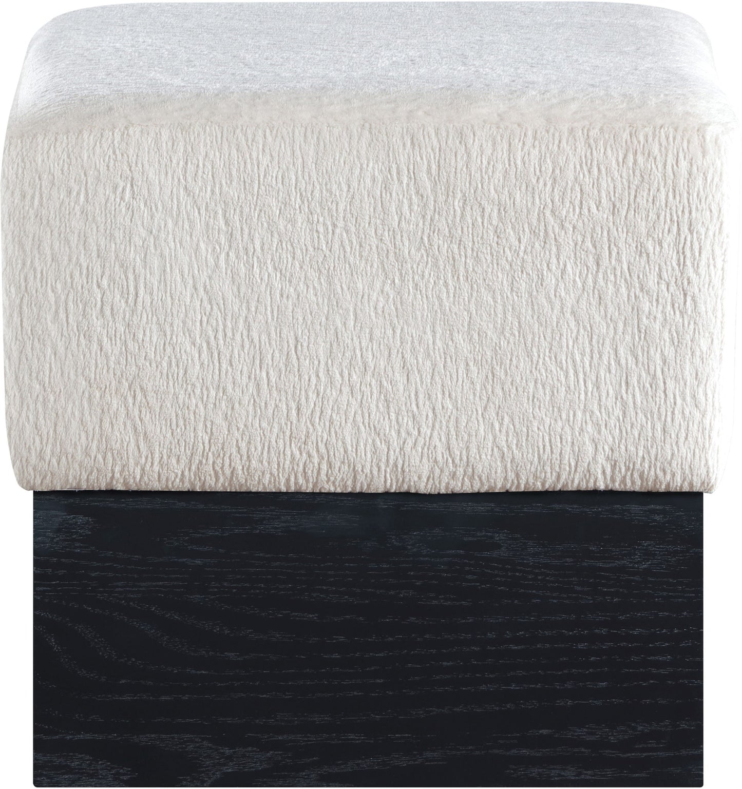 Havre - Ottoman / Stool With Black Base
