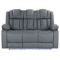 Raize - Power Living Room Set With Storage Console And Cup Holders