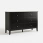 Modern 6 Drawer Fluted Dresser