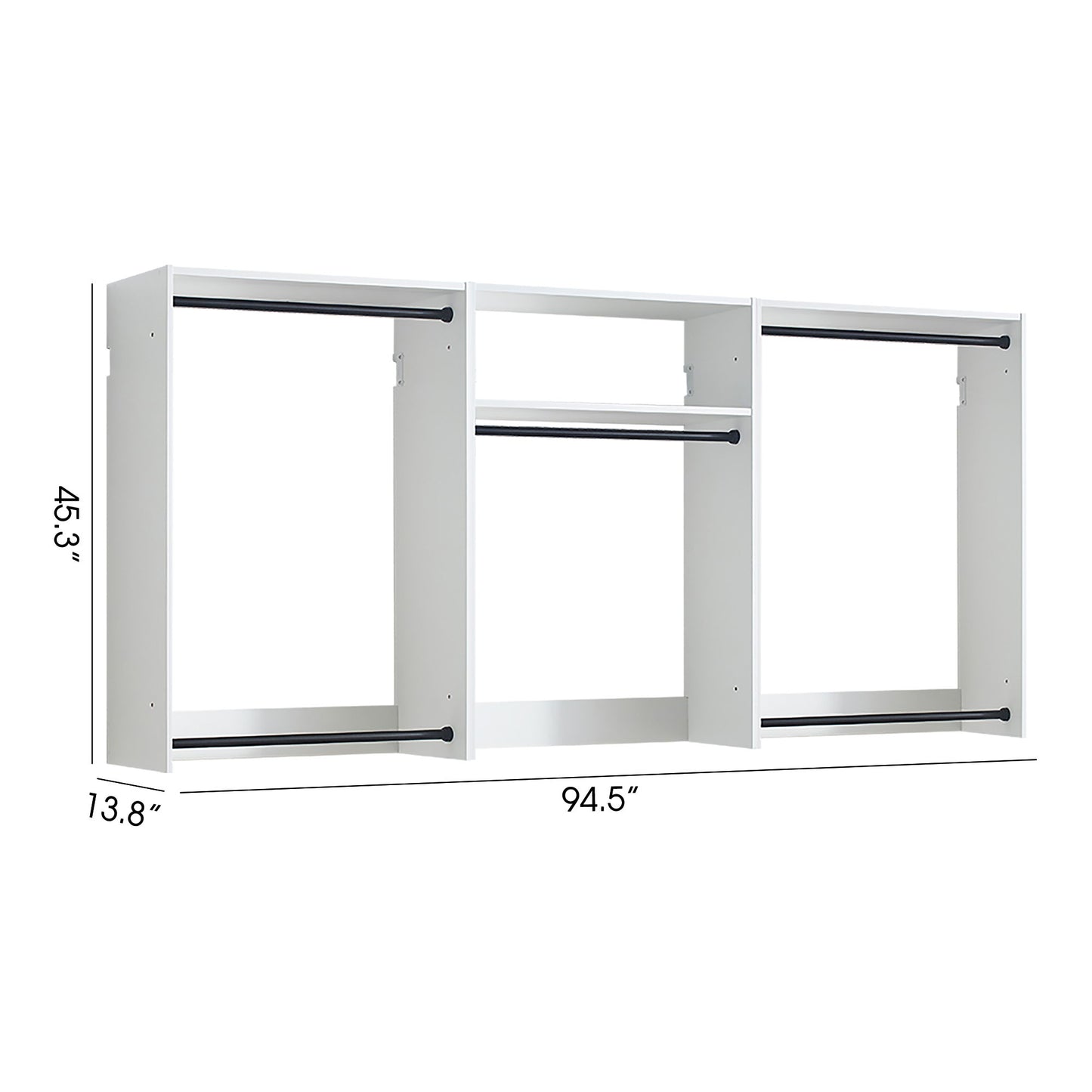 Devi - Wall Mounted Wood Closet System & Modular Design