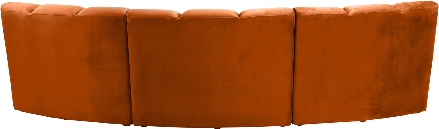Infinity - 3 Piece Velvet Modular Sectional