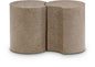 Dimple - 2 Piece Modular End Table - Terazzo Finish