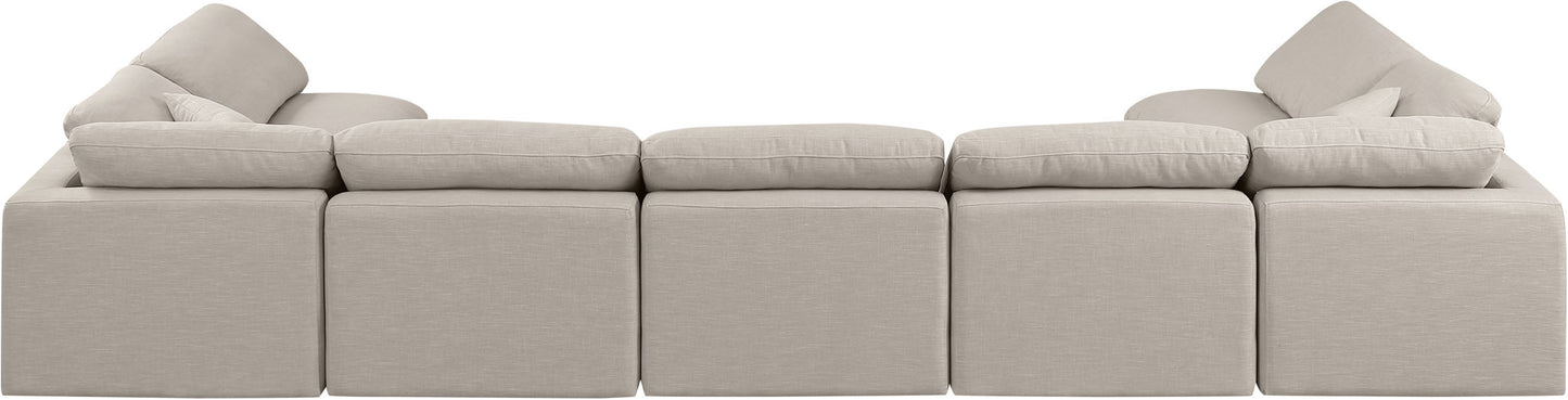 Indulge - Linen 7 Piece Modular U-Shaped Sectional