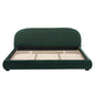 Upholstered Simple Modern Bedroom Bed With Curved Headboard