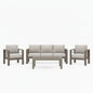 Outdoor Patio Set, All-Weather With Thick Cushions