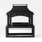 Fireplace, 50000 Btu Fire Pit, Wood Burning Chimney For Outside - Black