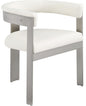 Romeo - Faux Leather Dining Chair With Silver Base (Set of 2)