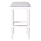 Square Stool With Upholstered Seat
