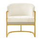 Upholstered Reading Accent Armchair For Living Room