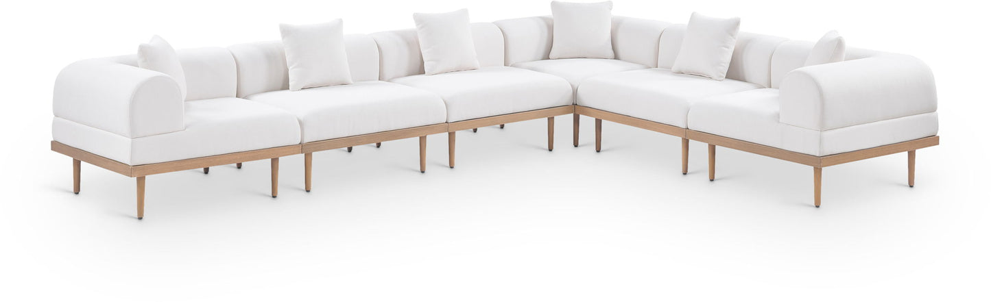 Laguna - 6 Piece 142" Outdoor Patio Modular Sectional