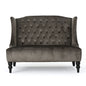 Nurturing - Upholstered Loveseat With Wing Back And Diamond Tufting