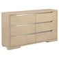 Mirador - 6 Drawer Bedroom Dresser - Natural