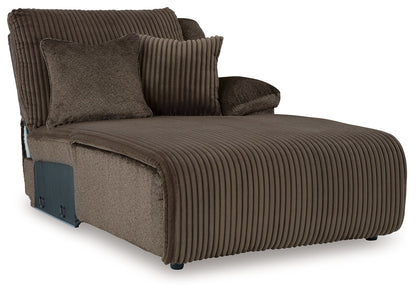 Top Tier - Raf Press Back Chaise - Chocolate