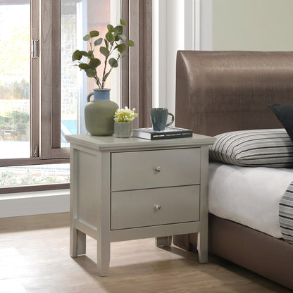 English Dovetailed Drawers Nightstand