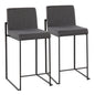 Fuji - Contemporary Modern Elegance, High Back Counter Stool