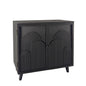 2 Door Accent Cabinet Storage Cabinet With Adjustable Shelf - Black