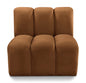 Arc - Velvet Straight Chair - Saddle