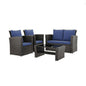 Modern Patio Set With Table And Cushions