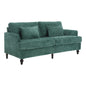Mid Century Modern Fabric Loveseat Sofa, 2 Seat Upholstered Couch