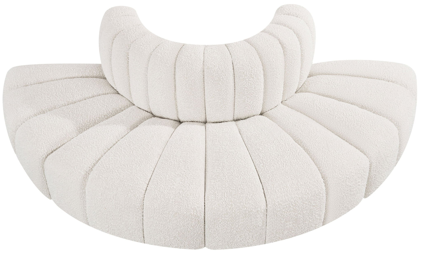 Arc - Boucle Fabric 4 Piece Modular Sofa