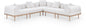 Laguna - 5 Piece 106.5" Upholstered Outdoor Patio Modular Sectional