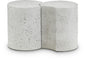 Dimple - 2 Piece Modular End Table - Terazzo Finish