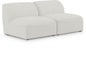 Miramar - 2 Seat Armless Modular Sofa