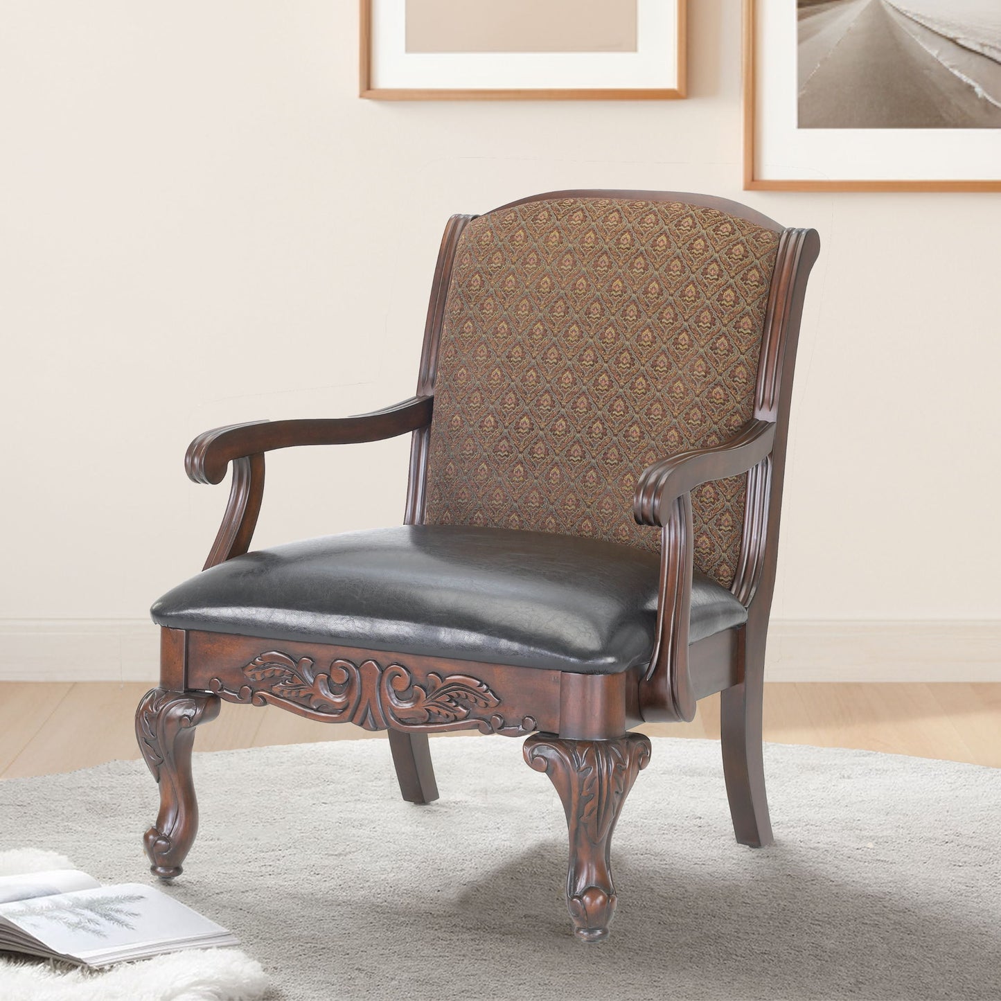 Lucille - Arm Chair - Brown
