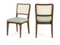 Atrium - Upholstered Seat Dining Chair With Brushed Brown Base (Set of 2)