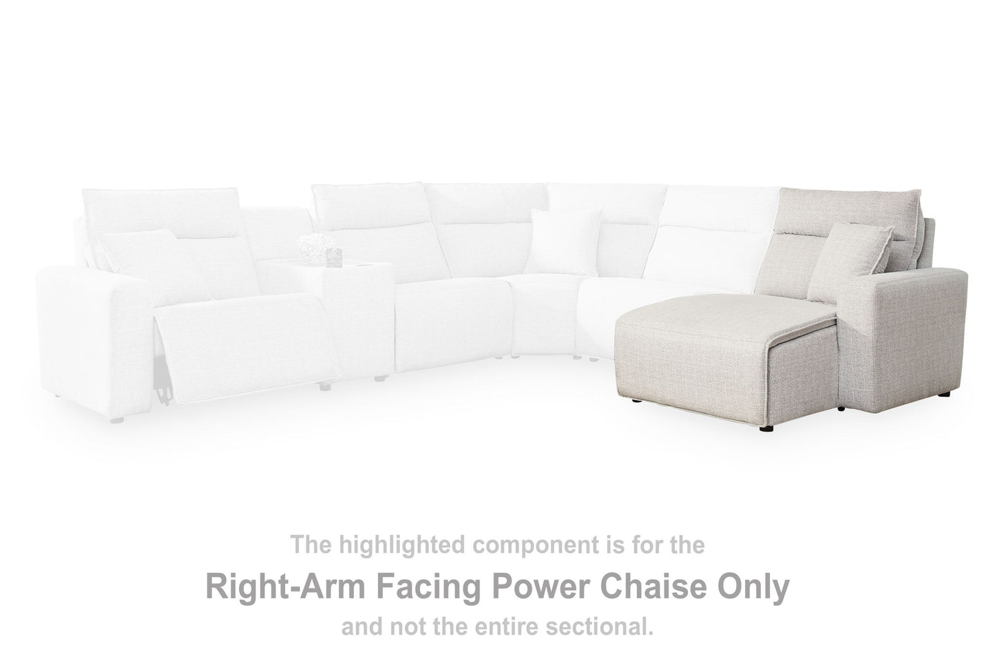 Modmax II - RAF Press Back Power Chaise - Stone