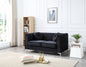 Glam Styled Micro Suede Loveseat