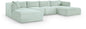 Shaggy - 5 Piece Modular Sectional With Chaise And Ottoman