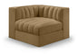 Rummi - Velvet Performance Fabric Upholstered Modular Corner Chair