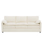Modern 3 Seater Sofa With Side Storage Pockets For Living Room