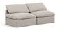 Indulge - Linen 2 Seat Modular Armless Sofa