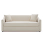3 Seater Sofa With Wrap Around Armrests And Throw Pillows