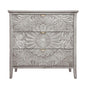 3 Drawer Cabinet, American Furniture, Suitable For Bedroom, Living Room - Light Gray