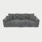 4 Seat Sofa, Modern Comfy Upholstered Sofa Cloud Couch, Deep Seat Couches With Soft Pillows