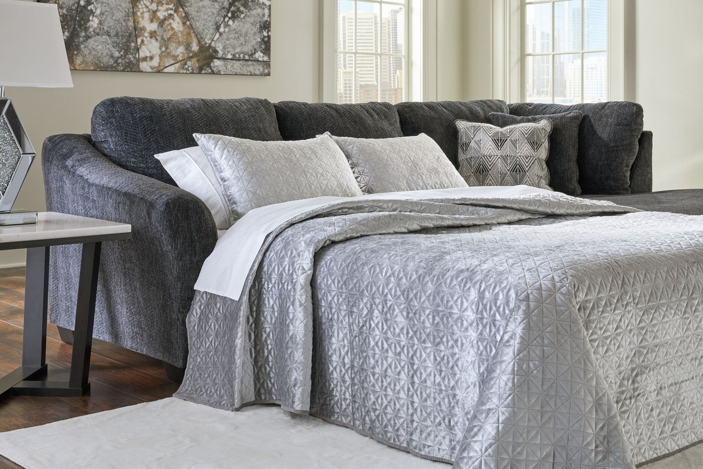 Biddeford - Laf Full Sofa Sleeper - Shadow