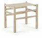 Santos - Faux Leather Upholstered Bench - Natural Frame