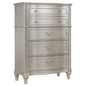 Katerina - 5 Drawer Chest With Hidden Drawer - Oak