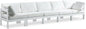 Nizuc - Outdoor Patio 5 Seat Modular Sofa With White Frame