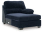 SimpleJoy - RAF Corner Chaise - Navy