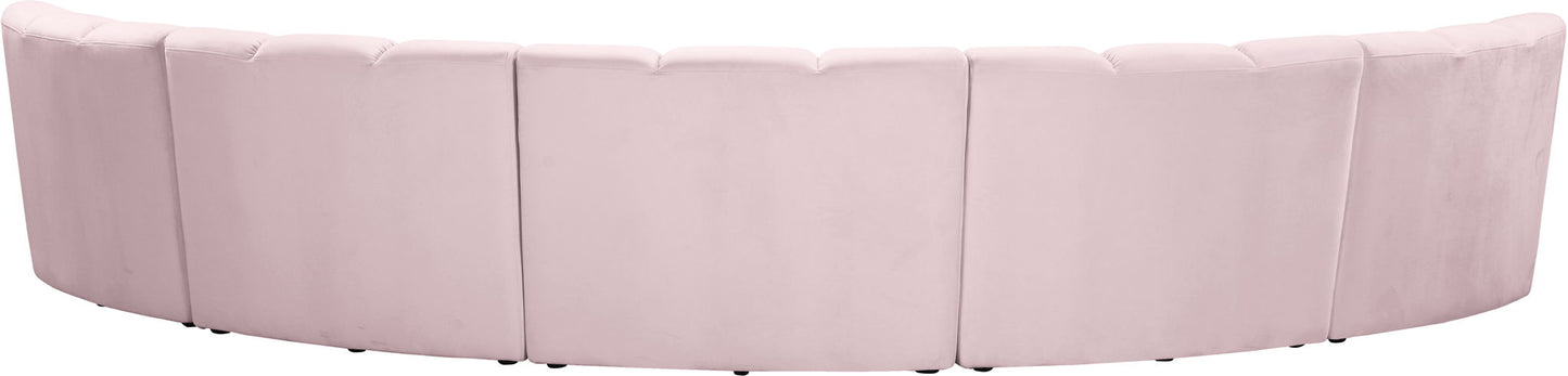 Infinity - 5 Piece Velvet Modular Sectional