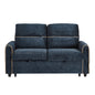 Pull Out Sofa Bed With Adjustable 3 Position Backrest, USB Charging Ports, Side Pockets
