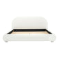 Upholstered Simple Modern Bedroom Bed With Curved Headboard