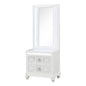 Abigale - Nightstand With Mirror Top, LED Lighting (Includes Mirror And Nightstand) - White