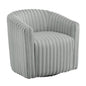 Alexa - Barrel Swivel Chair - Gray