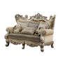 Ranita - Loveseat With 6 Pillows - Fabric & Champagne