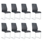 Modern Dining Chairs With Padded Seat, Metal Legs